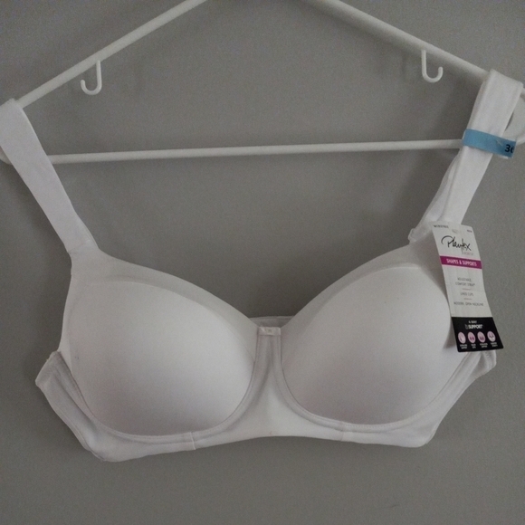 Playtex Secrets  Full Figure Wirefree Bra, White, 36C - Picture 1 of 3